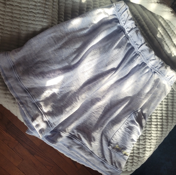 Free People Pants - Free People high waist lounge shorts cargo pocket relaxed womens medium blue